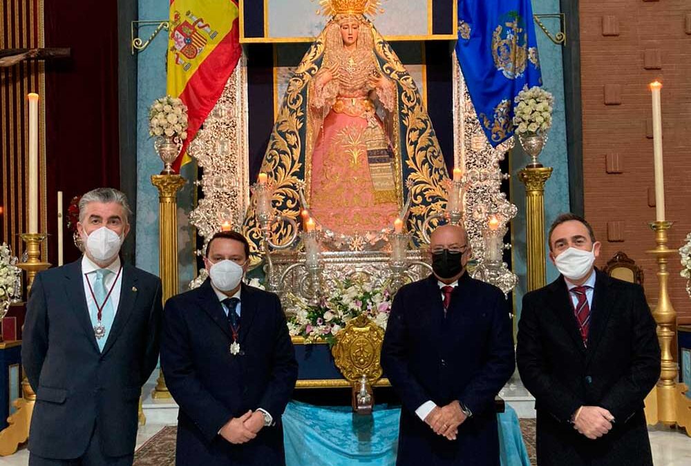 Asistencia Corporativa en el Rosario de la Aurora de María Santísima de la Concepción Coronada del 2021